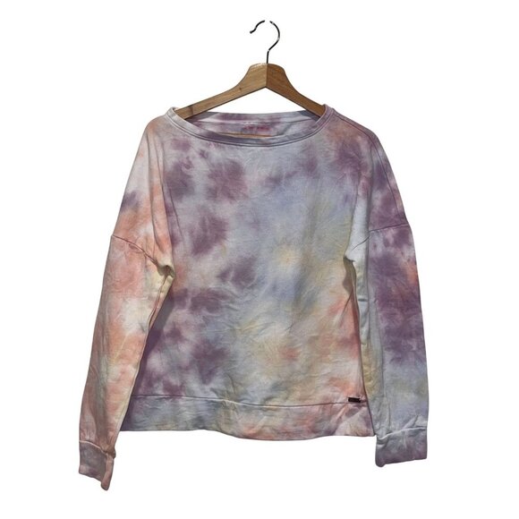 Betsey Johnson Tie-Dye Crewneck Pastel Casual Women's Sweatshirt Size XL - Picture 1 of 6